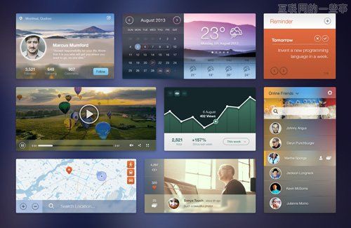 免费素材：25套免费的 Web UI 设计的界面元素,互联网的一些事