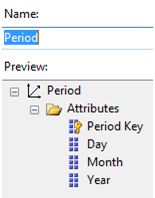 Period Dimension (Time Dimension) Creation with Year, Month, Day Hierarchy