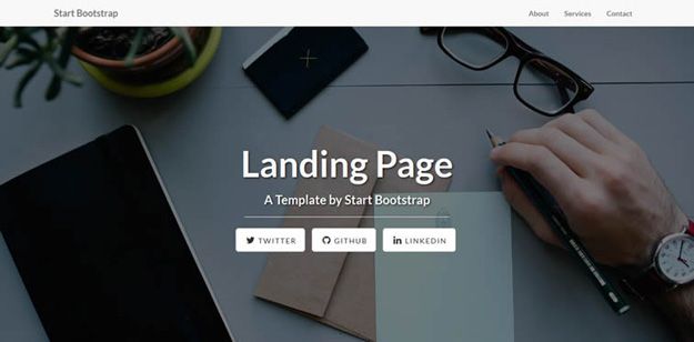 landing page