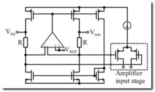 rail-to-rail input stage with resistive level shifter