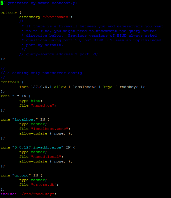 （一）跟我一起玩Linux网络服务：DNS服务——BIND（/etc/named.conf、/var/named)设置实现和解释