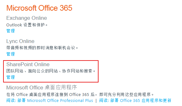 Microsoft Office 365开通试用（Outlook、Lync、团队网站）（二）