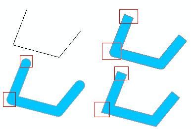 polyline轉polygon不同情況buffer的實現方法