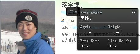 前端开发必备工具：WhatFont Bookmarklet-方便的查询网页上的字体