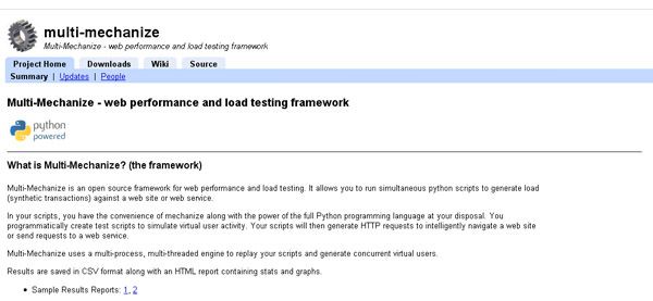 multi mechanize 18 Website Speed and Performance Checking Tools