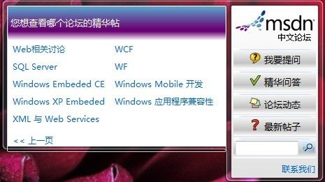 MSDN论坛桌面小工具试用体验