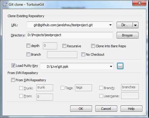 Windows Git+TortoiseGit简易使用教程