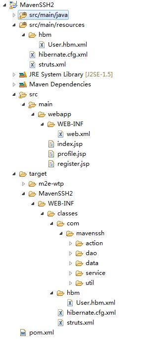 在Eclipse中使用Struts和Hibernate框架搭建Maven Web项目