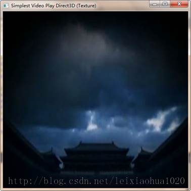 最简单的视音频播放示例4：Direct3D播放RGB（通过Texture）