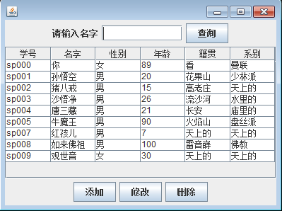 我写的学生信息管理系统，只是练习技术，，，例子比较别扭，哈哈