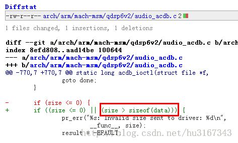 Stack-based buffer overflow in acdb audio driver (CVE-2013-2597)