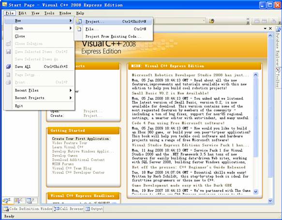 Visual C++ 2008 Express Edition开发SDK应用程序