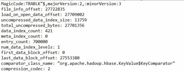 hbase hfile文件格式 详解