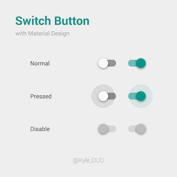 用开源项目SwitchButton实现各种风格的switch