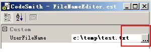 CodeSmith实用技巧（二）：使用FileNameEditor