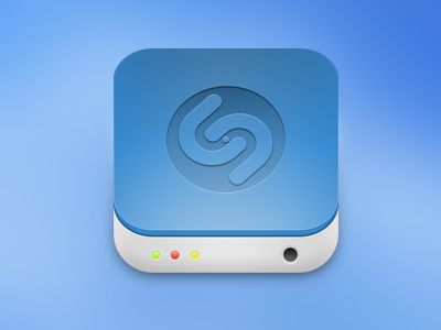 Shazam iOS Hard Disk Icon