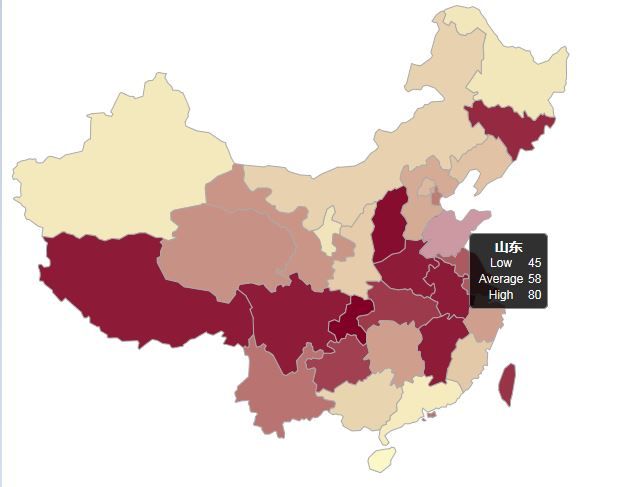 基于D3JS绘制中国地图