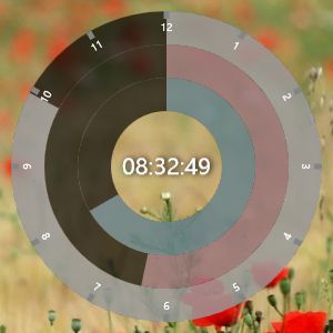 漂亮的桌面概念时钟-XinBSConceptClock