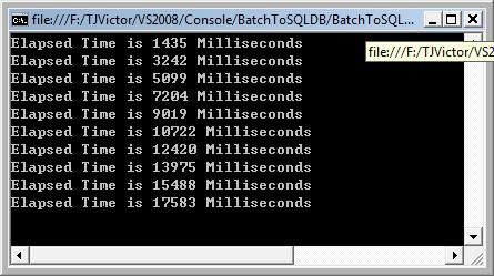 SQLServer批量插入数据的两种方法