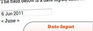 jQuery Date Input Plugin