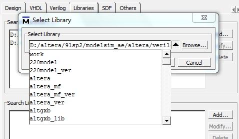 【原创】用Modelsim—Altera对LPM做前仿时Library选择应注意的一点