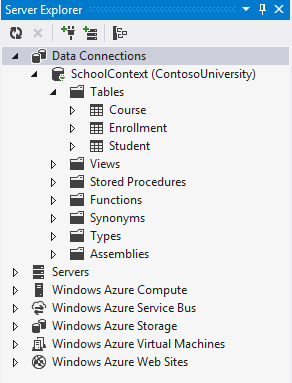 MVC中使用EF(1)：为ASP.NET MVC程序创建Entity Framework数据模型