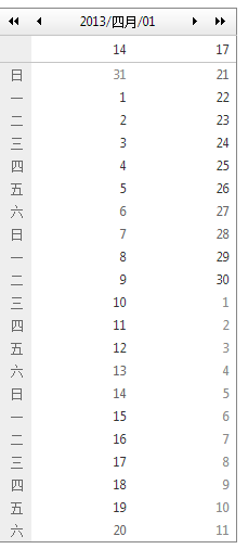 telerik的RadCalendar控件学习