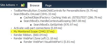 Using Developer Dashboard in SharePoint 2010