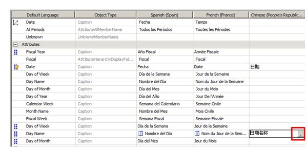 使用SSAS的翻译功能实现报表的国际化
