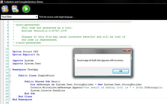 .NET运行时编译学习——CodeDomProvider、CodeCompileUnit和CODEDOM(学习资料积累)