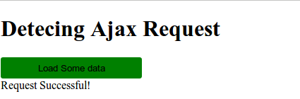 Detecting an Ajax request in PHP