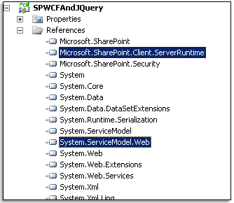 JQuey 调用SharePoint 2010 WCF服务