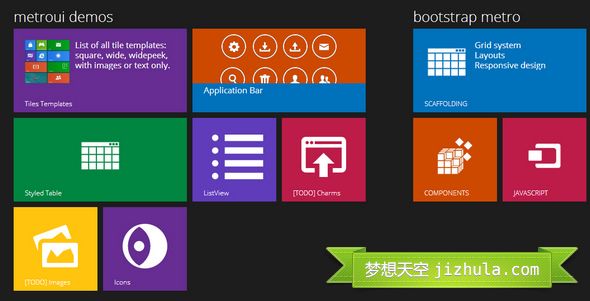 【今日推荐】10大流行的 Metro UI 风格的 Bootstrap 主题和模板