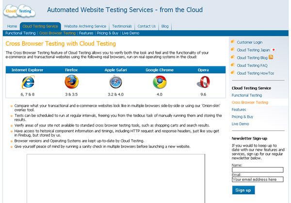 Cloud Testing