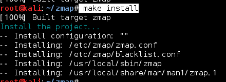 Kali linux系列之 zmap 安装