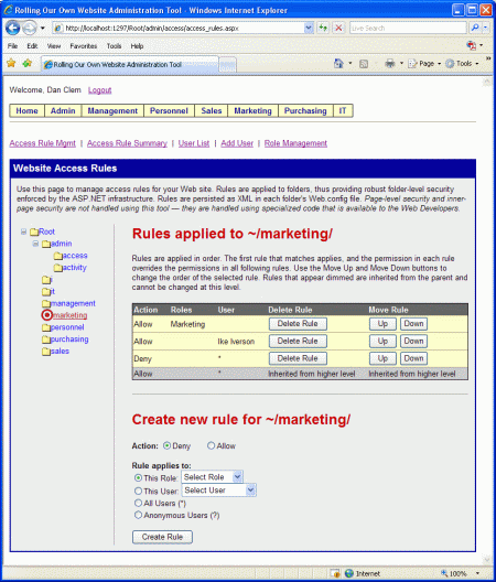 [翻译]开发自己的web站点管理工具（Website Administration Tool）（2）