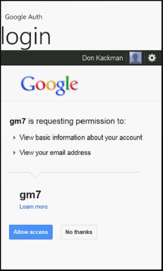 Google OAuth2 on Windows Phone