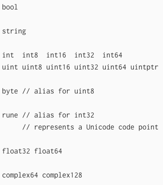 Go Packages、Variables、functions