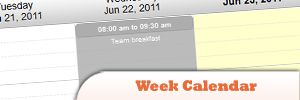 jQuery Week Calendar Plugin