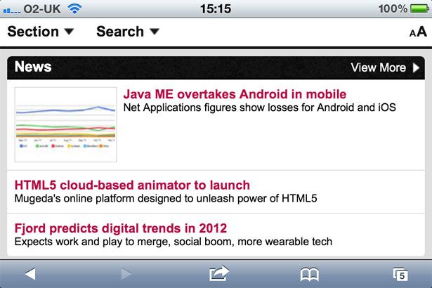 Mobile growth will increase the number of mobile-optimised sites in 2012