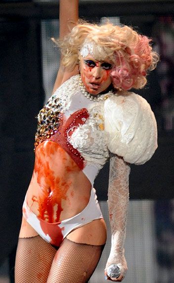 Lady Gaga performs 