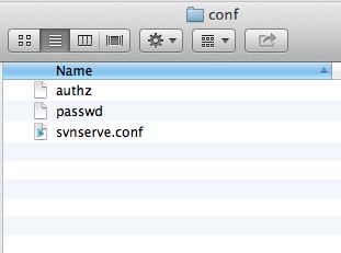 Mac OS 10.8 配置SVN服务器