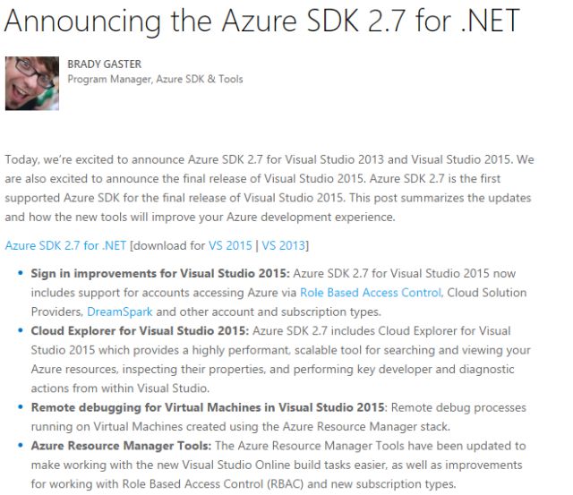 azuresdk2.7