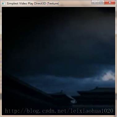最简单的视音频播放示例4：Direct3D播放RGB（通过Texture）