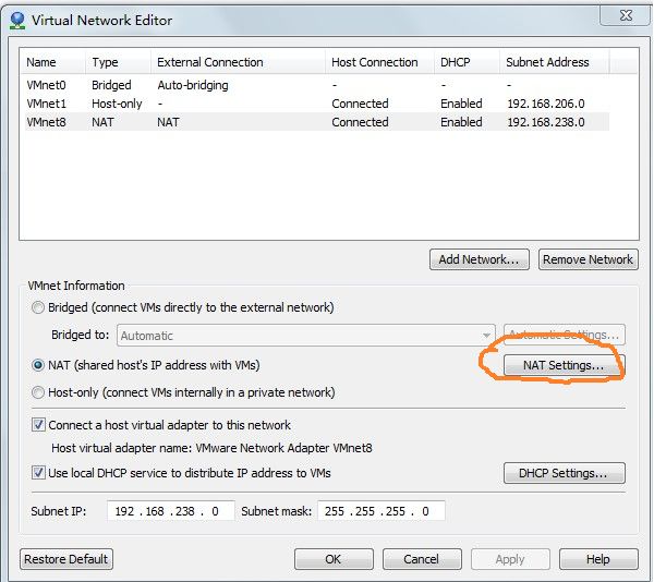 外网访问虚拟机VMware中架设的网站