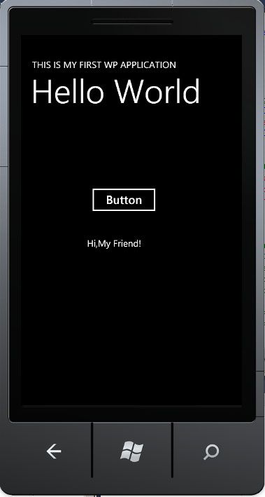 [WP7开发入门]Hello world 第一个Windows Phone Application