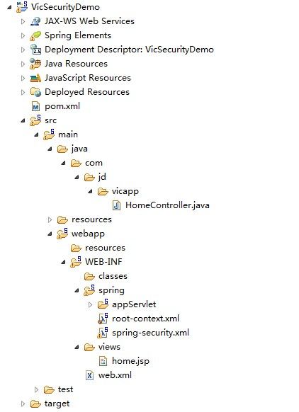 SpringSecurity 在MVC 中的简单使用（翻译的，稍加改动）