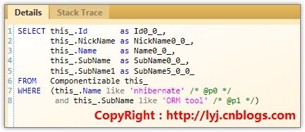 NHibernate Issues之1902：示例查询(Query By Example)