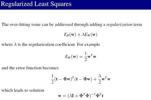 PRML读书会第三章 Linear Models for Regression(线性基函数模型、正则化方法、贝叶斯线性回归等)