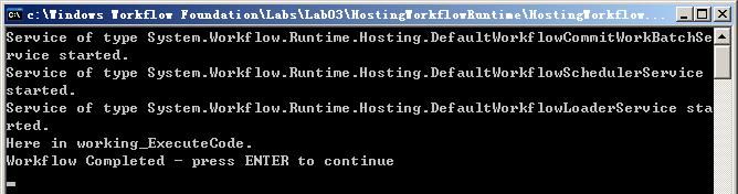 Windows Workflow HOL学习笔记（九）：Hosting the Workflow Runtime